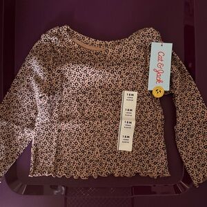 Cat & Jack Floral Long Sleeve Baby Top